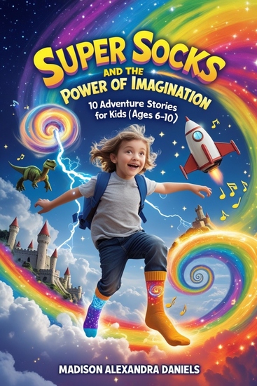 Super Socks and the Power of Imagination - 10 Adventure Stories for kids (Ages 6-10) - cover