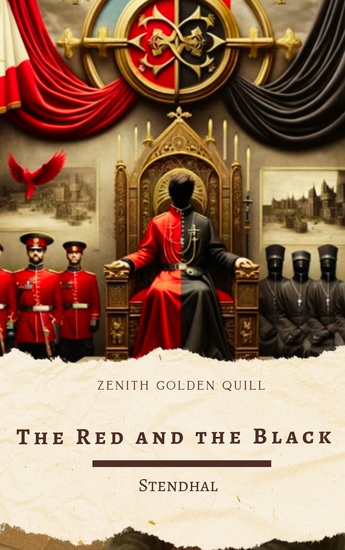 The Red and the Black - A Landmark French Novel of Romantic Realism and Revolutionary Change - cover