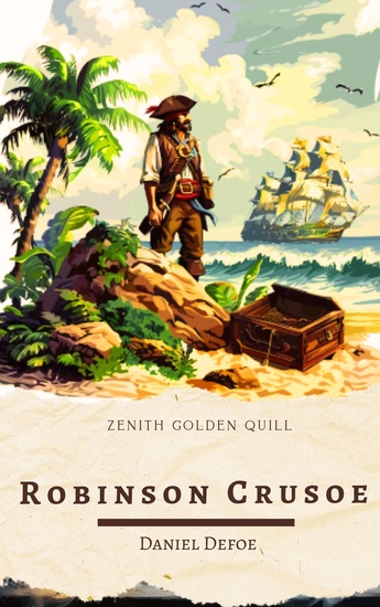 Robinson Crusoe - Daniel Defoe's Timeless Tale of Survival Self-Reliance and Adventure - cover