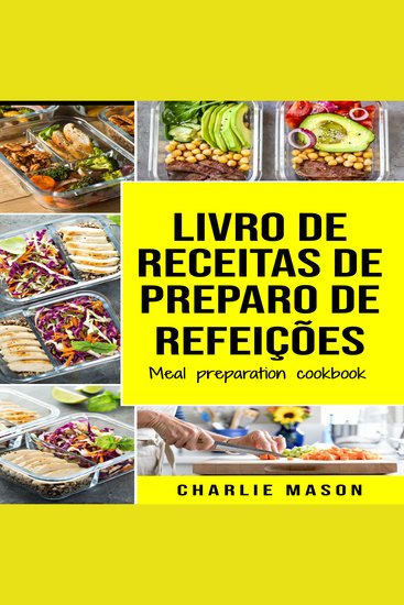 livro de receitas de preparo de refeições meal preparation cookbook - cover