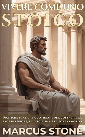 Vivere Come Uno Stoico - Pratiche pratiche quotidiane per costruire la pace interiore la disciplina e la forza emotiva - cover