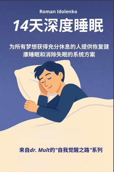 14天深度睡眠 - 为所有梦想获得充分休息的人提供恢复健康睡眠和消除失眠的系统方案 - cover