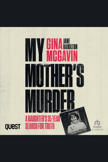 My Mother's Murder - A Daughter's 35-Year Search For Truth - cover