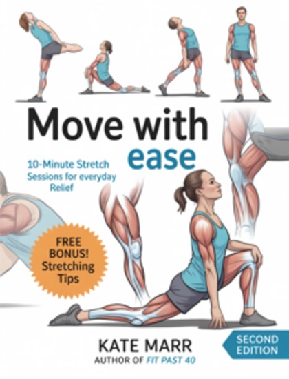 Move with Ease - 10-Minute Stretch Sessions for Everyday Relief - cover