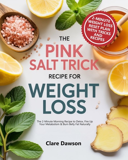 The Pink Salt Trick Recipe for Weight Loss - The 2-Minute Morning Recipe to Detox Fire Up Your Metabolism & Burn Belly Fat Naturally - cover