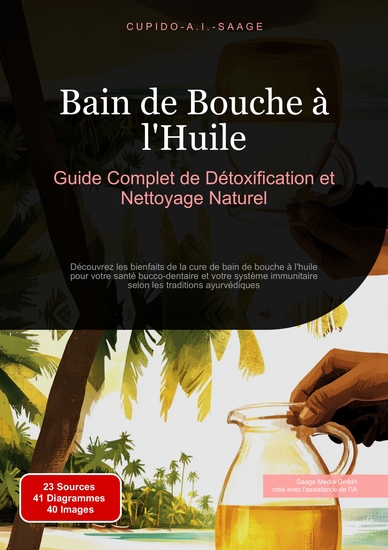 Bain de Bouche à l'Huile - Guide Complet de Détoxification et Nettoyage Naturel Découvrez les bienfaits de la cure de bain de bouche à l'huile pour votre santé bucco-dentaire et votre système immunitaire selon les traditions ayurvédiques - cover