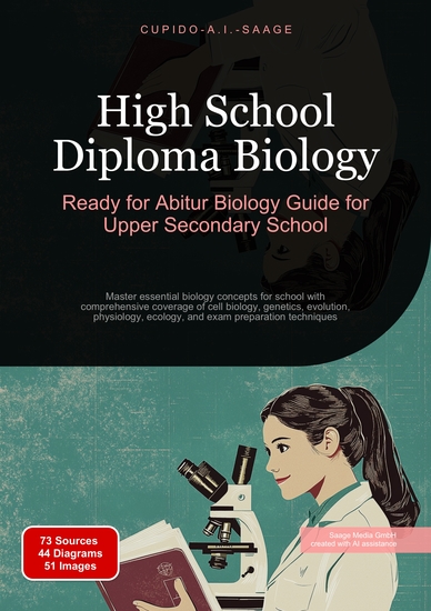 High School Diploma Biology - Ready for Abitur Biology Guide for Upper Secondary School Master essential biology concepts for school with comprehensive coverage of cell biology genetics evolution physiology ecology and exam preparation techniques - cover