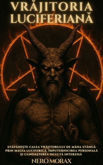 Vrăjitoria Luciferiană - Stăpânește calea vrăjitorului de mâna stângă prin magia luciferică împuternicirea personală și cunoașterea ocultă interzisă - cover