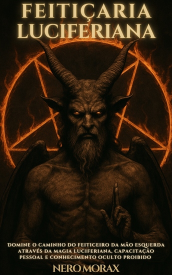 Feitiçaria Luciferiana - Domine o caminho do feiticeiro da mão esquerda através da magia luciferiana capacitação pessoal e conhecimento oculto proibido - cover