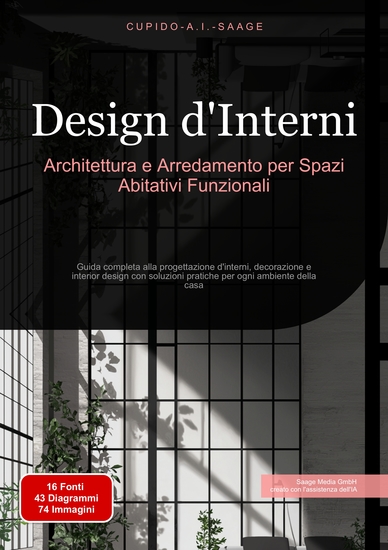 Design d'Interni - Architettura e Arredamento per Spazi Abitativi Funzionali Guida completa alla progettazione d'interni decorazione e interior design con soluzioni pratiche per ogni ambiente della casa - cover