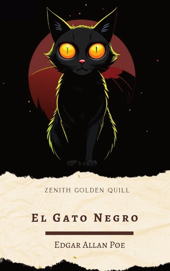 El gato negro - Relato corto de Edgar Allan Poe: Horror psicológico y culpa en español - cover