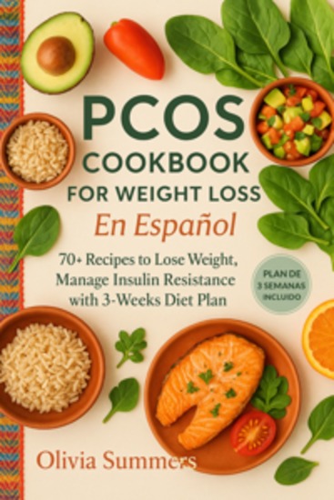 PCOS Cookbook for Weight Loss En Español - 70+ Recipes to Lose Weight Manage Insulin Resistance with 3-weeks Diet Plan - cover
