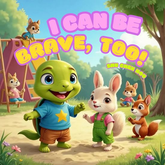 I Can Be Brave Too! - A Timid Turtle's Journey to Finding His Voice - cover