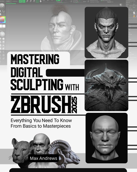Mastering Digital Sculpting with ZBrush 2025 - Everything You Need to Know From Basics to Masterpieces - cover