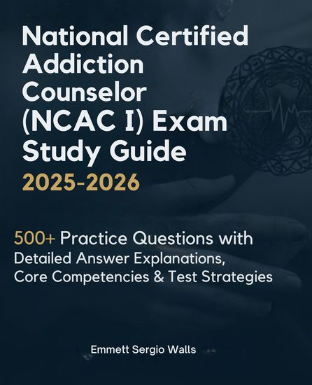 National Certified Addiction Counselor (NCAC I) Exam Study Guide 2025-2026 - 500+ Practice Questions with Detailed Answer Explanations Core Competencies & Test Strategies - cover