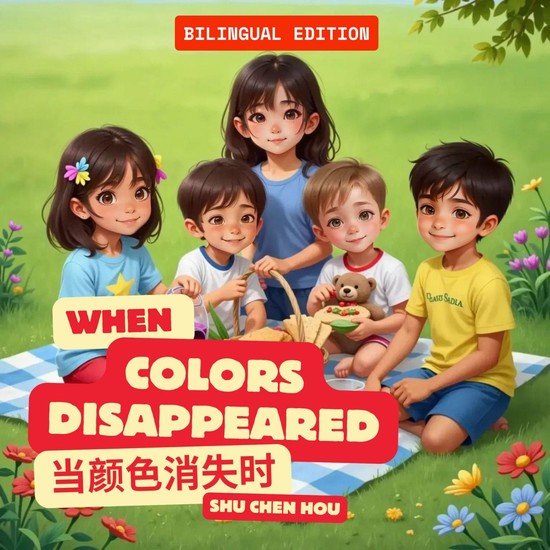 When Colors Disappeared 当颜色消失时 - A Bilingual English-Chinese Picture Book on Kindness Diversity and Imagination for Kids - cover