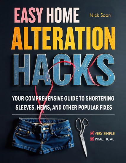 Easy Home Alteration Hacks new - Your Comprehensive Guide to Shortening Sleeves Hems and Other Popular Fixes - cover