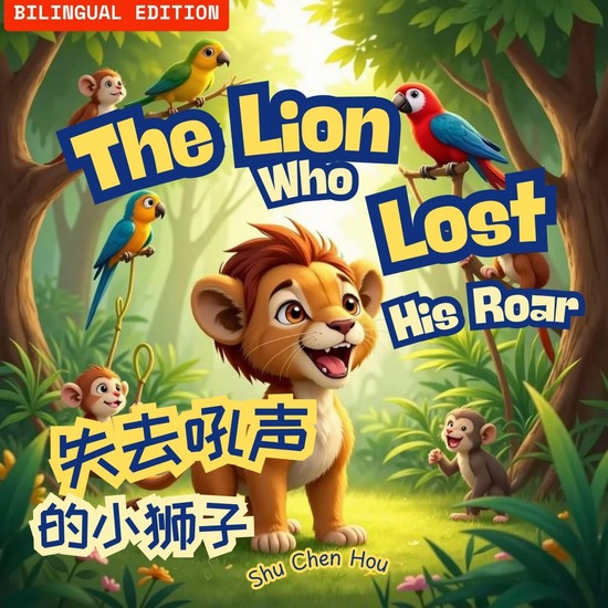 The Lion Who Lost His Roar | 失去吼声的小狮子 - A heartwarming bilingual story of courage friendship and finding your true voice | 勇气与友谊的双语儿童故事 - cover