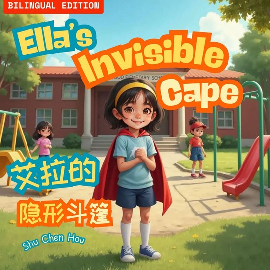Ella's Invisible Cape 艾拉的隐形斗篷 - Empower Your Child with Inner Strength Kindness & Bravery! (English & Simplified Chinese Edition) - cover