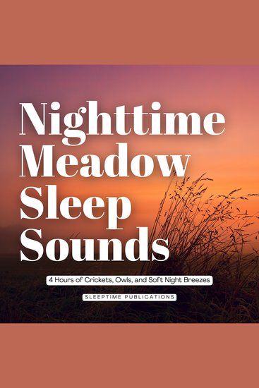 Nighttime Meadow Sleep Sounds - 4 Hours of Crickets Owls and Soft Night Breezes - cover
