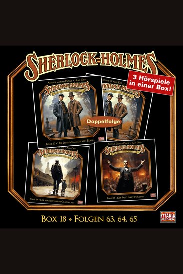 Sherlock Holmes - Die geheimen Fälle des Meisterdetektivs Box 18: Folgen 63 64 65 - cover