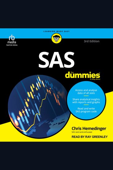 SAS For Dummies 3rd Edition - cover