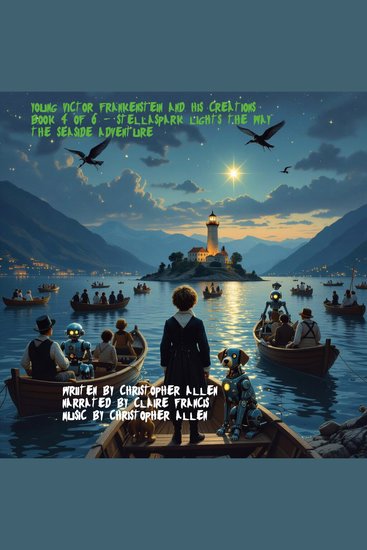 Young Victor Frankenstein and his Creations - Book 4 of 6 - Stella Spark Lights the Way - The Seaside Adventure - cover