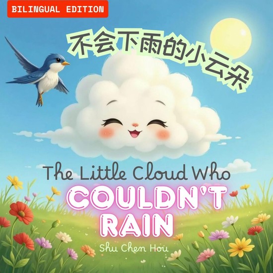 The Little Cloud Who Couldn't Rain 不会下雨的小云朵 - Help Your Child Learn Patience Perseverance & the Power of Practice! (English & Simplified Chinese Edition) - cover