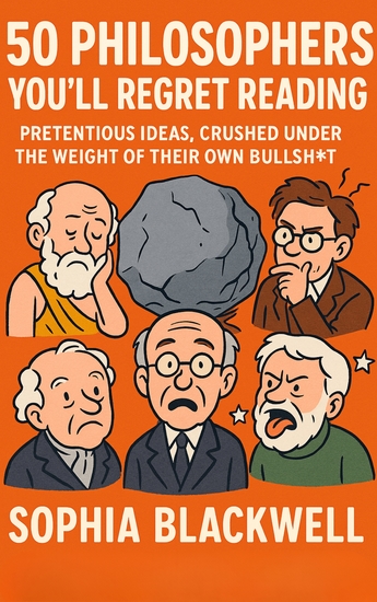 50 Philosophers You’ll Regret Reading - Pretentious Ideas Crushed Under the Weight of Their Own Bullsht* - cover