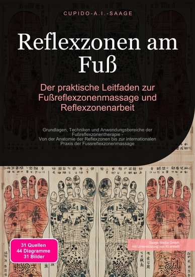 Reflexzonen am Fuß - Der praktische Leitfaden zur Fußreflexzonenmassage und Reflexzonenarbeit - cover