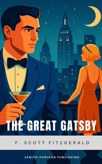 The Great Gatsby - F Scott Fitzgerald's Iconic Jazz Age Novel of Love Wealth and Illusion - cover