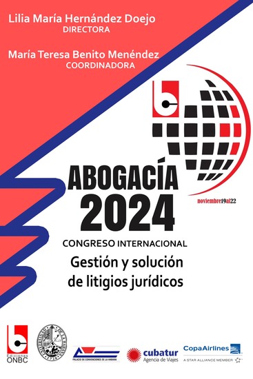 Abogacía 2024 Congreso internacional Gestión y solución de litigios jurídicos - cover