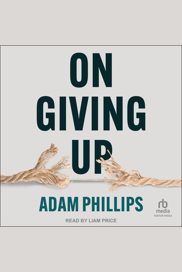 On Giving Up - cover