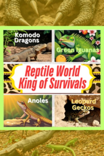 Fun Facts about Komodo Dragons Green Iguanas Anoles and Leopard Geckos - A Colorful Educational Book for Curious Kids and Adults - cover