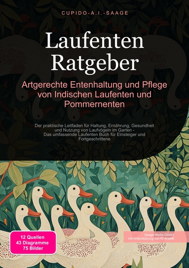 Laufenten Ratgeber - Artgerechte Entenhaltung und Pflege von Indischen Laufenten und Pommernenten - cover