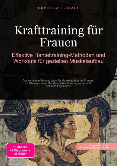Krafttraining für Frauen - Effektive Hanteltraining-Methoden und Workouts für gezielten Muskelaufbau - cover