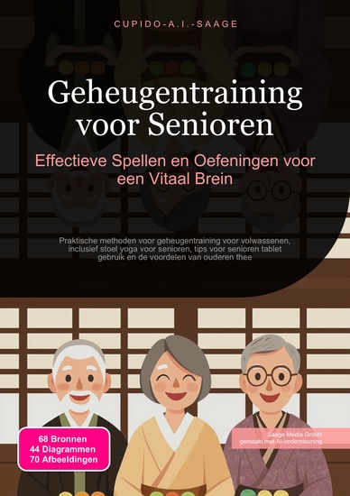 Geheugentraining voor Senioren - Effectieve Spellen en Oefeningen voor een Vitaal Brein - cover