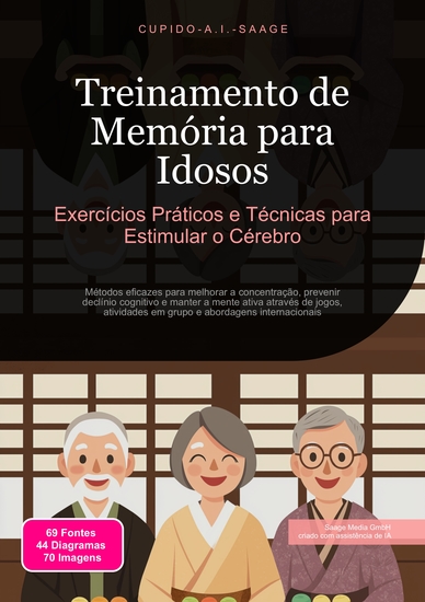 Treinamento de Memória para Idosos - Exercícios Práticos e Técnicas para Estimular o Cérebro - cover