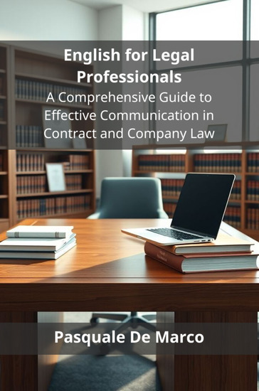 English for Legal Professionals - A Comprehensive Guide to Effective Communication in Contract and Company Law - cover