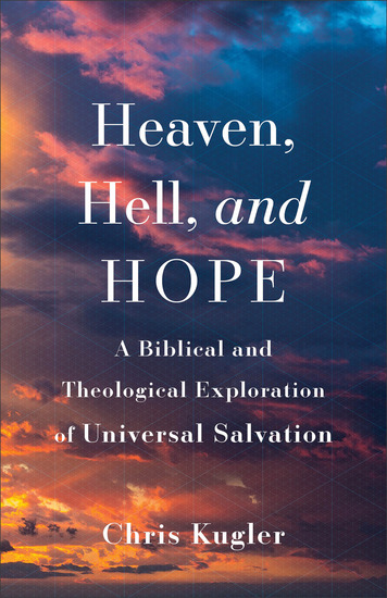 Heaven Hell and Hope - A Biblical and Theological Exploration of Universal Salvation - cover