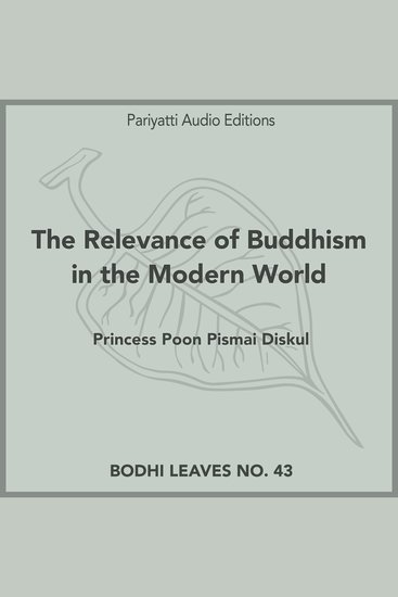 The Relevance of Buddhism in the Modern World - cover