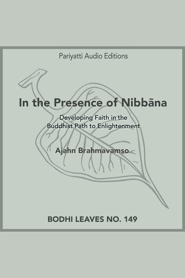 In the Presence of Nibbāna - cover