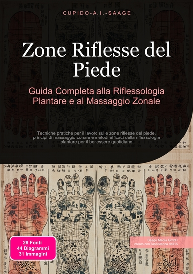 Zone Riflesse del Piede - Guida Completa alla Riflessologia Plantare e al Massaggio Zonale - cover