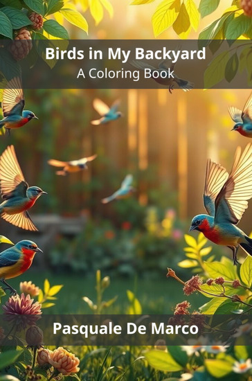 Birds in My Backyard - A Coloring Book - cover