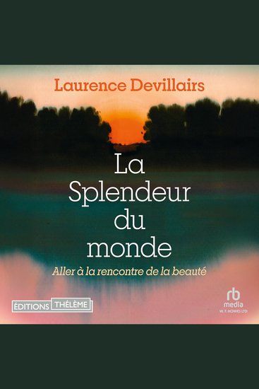 La Splendeur du monde - cover