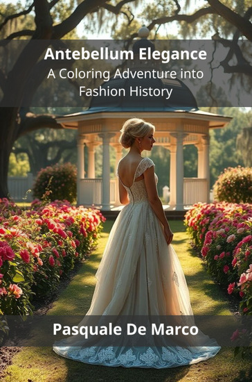Antebellum Elegance - A Coloring Adventure into Fashion History - cover