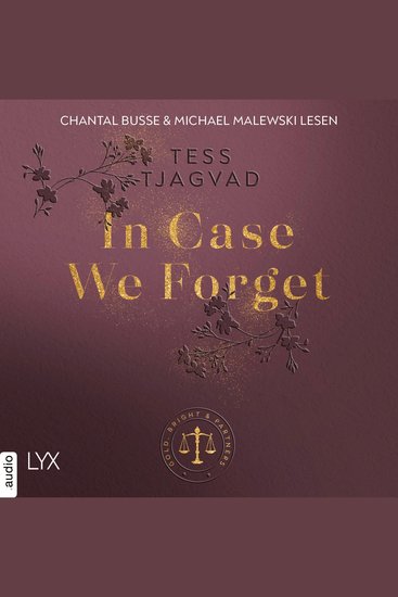 In Case We Forget - Gold Bright & Partners Teil 3 (Ungekürzt) - cover