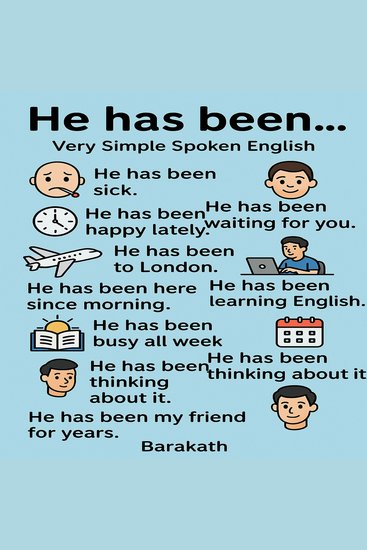 He has beenVery simple spoken English - cover