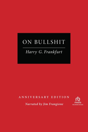 On Bullshit - Anniversary Edition - cover