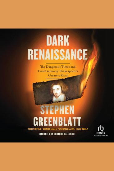 Dark Renaissance - The Dangerous Times and Fatal Genius of Shakespeare's Greatest Rival - cover